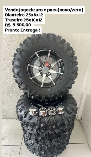 Jogo de rodas completo para fourtrax