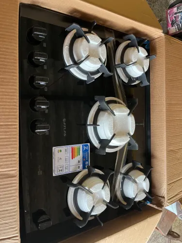 Vendo fogão novo-FG 5B PISO ATLAS AGILE UP GLASS BIV PTO