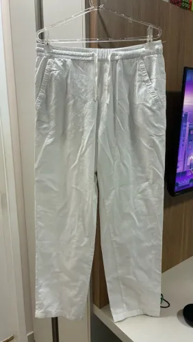 Calça de linho zara
