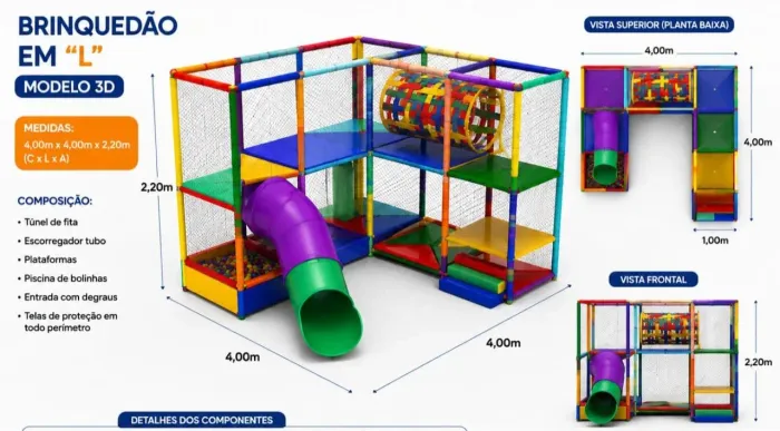 Brinquedão para área kids sob medida!