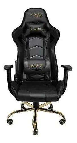 CADEIRA GAMER MX7 PRETO GOLD 1
