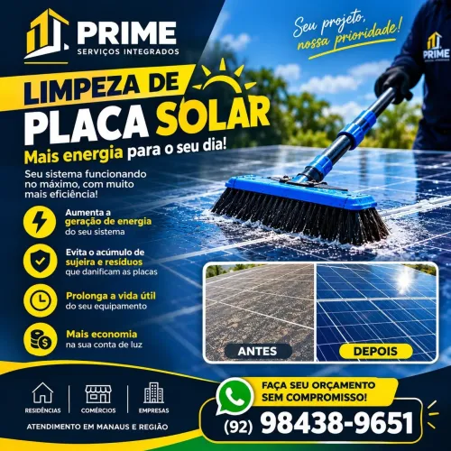 LIMPEZA DE PLACAS SOLARES EM MANAUS | MAIS EFICIÊNCIA E ECONOMIA!<br>