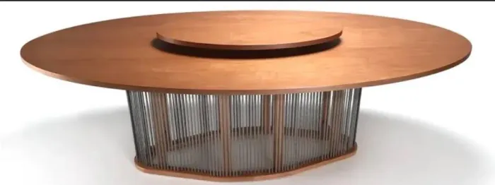 Mesa de jantar oval 2,20m x 1,10m