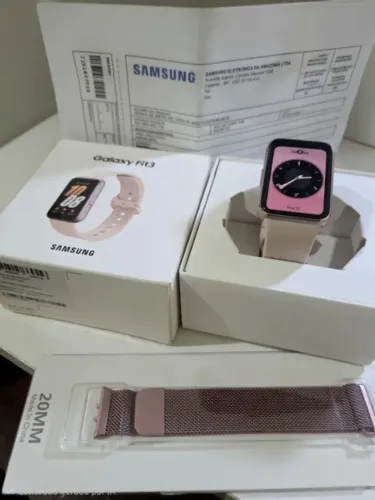 Samsung Fit 3 Rosé completo + pulseira extra + Nf