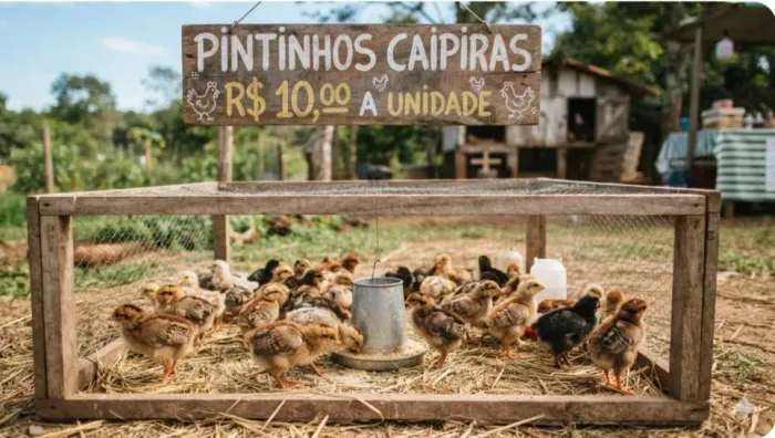 Pintinhos Caipiras