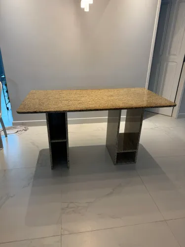 Mesa de granito, jantar ou escritório 