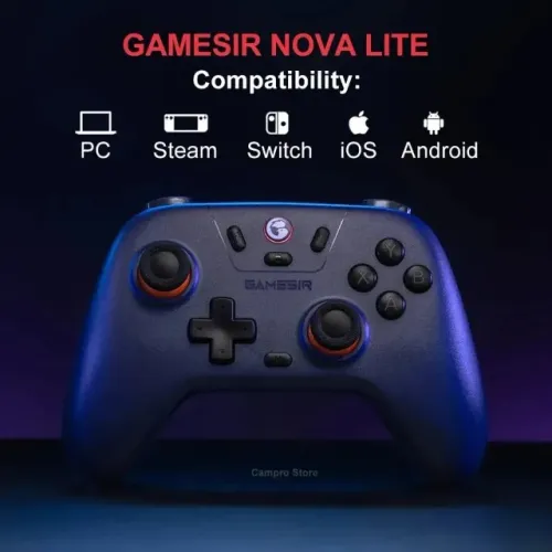 Controle Gamesir Nova Lite Anti Drift multiplataforma PC / Switch / Android / iOS