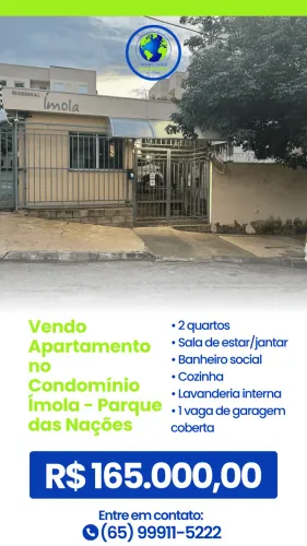 Vendo Apartamento no Condomínio Ímola