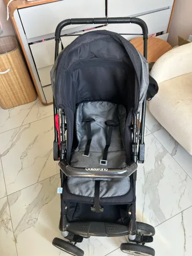 Vende se carrinho galzerano + bebê conforto com suporte para carro 