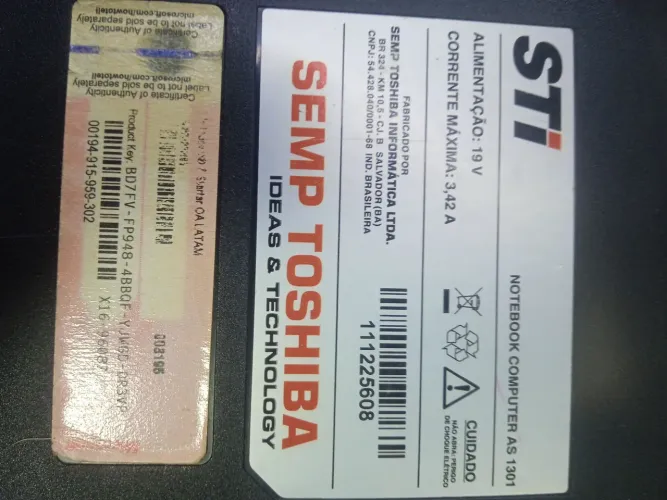 Notebook s1301. Sti
