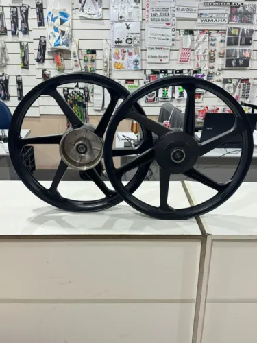 Roda de Liga Leve titan Fan 150 160 tambor 6 palitos Gear com rolamentos