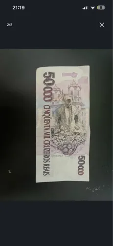 Cédula de 50 mil cruzeiros
