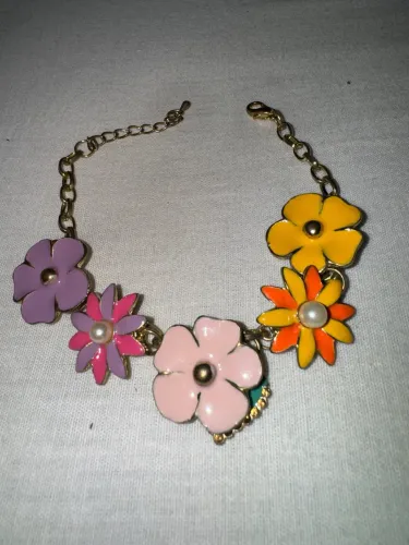 Pulseira floral Vintage/ antiga