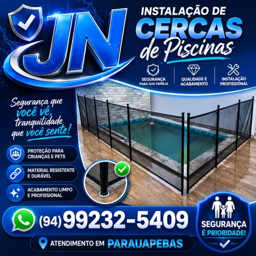 Instalação de cerca, para piscina 