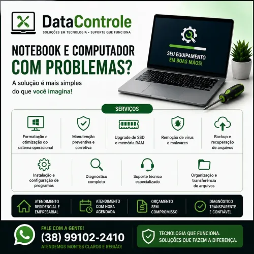 Manutenção e Suporte para Notebook e Computador