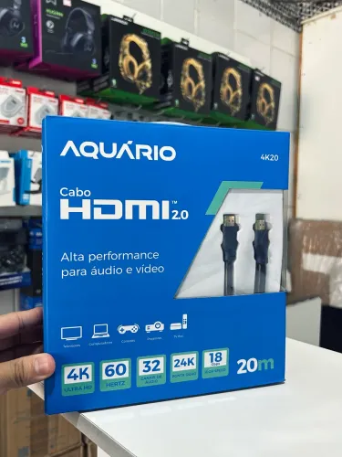 Cabo Hdmi de 20 Metros High Speed 3D Resolução UHD 4K ( Promoção )