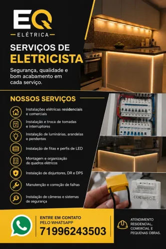 Eletricista Profissional | Instalações, Reparos e Iluminação