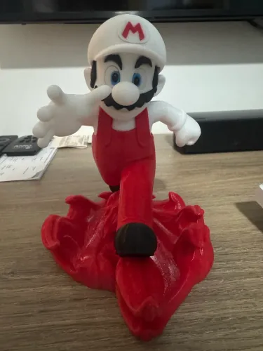 Lindo Boneco Super Mario de Fogo - Colecionável