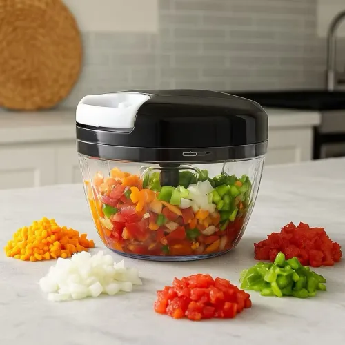 Multiprocessador manual 500ml 3 lâminas 