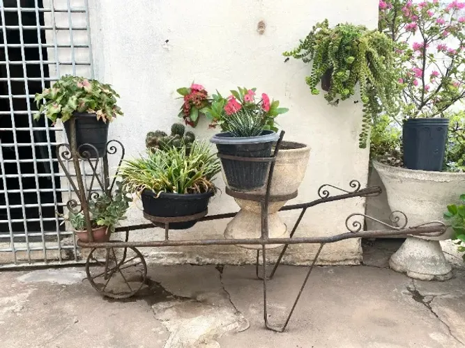 Suporte Floreira de Vasos de Plantas de Ferro