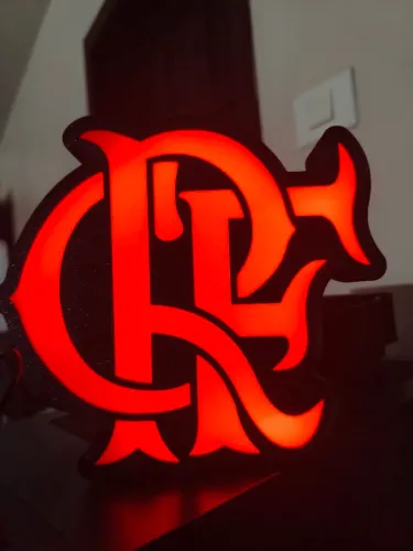 Luminária símbolo flamengo