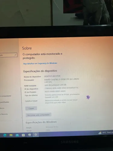 Notebook Samsung NP270E5G Core i3 4GB HD 500GB - Funciona na Tomada