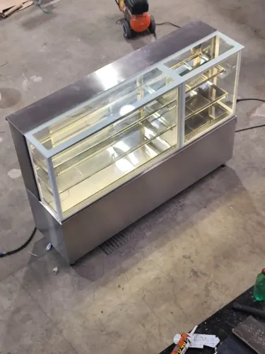 Vitrine estufa inox 800×600×1250 (quente) 