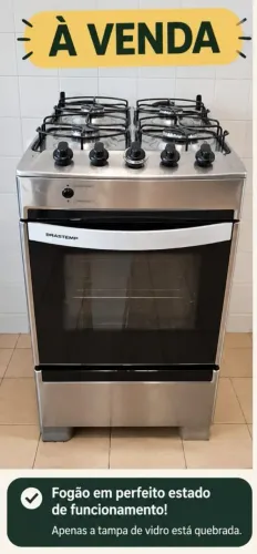 Fogão Brastemp com Gás Encanado