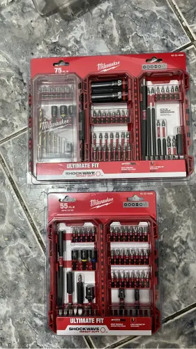 2 kits bits parafusadeira milwaukee
