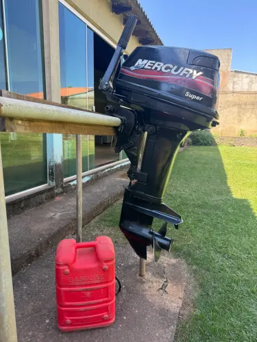 Motor Mercury Super 15 HP + Tanque - Pouquíssimo Uso
