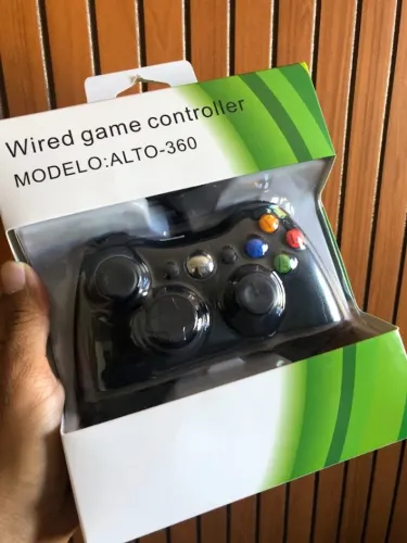 Controle Para Xbox 360 e PC Com Fio - Pronta Entrega