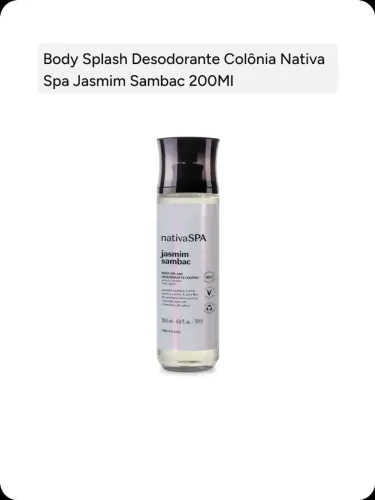 Body Splash Nativa SPA Jasmim Sambac 200ml - O Boticário