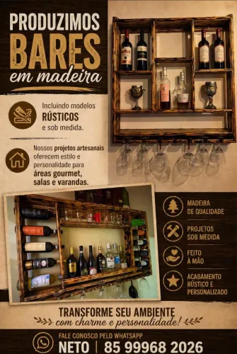 Bares em madeira 