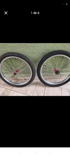 Par de aro tecnal e cubo Calypso