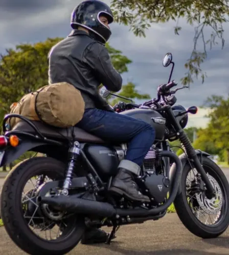 saco bag , mochila lona encerada impermeável, para trilha, camping, para levar na moto