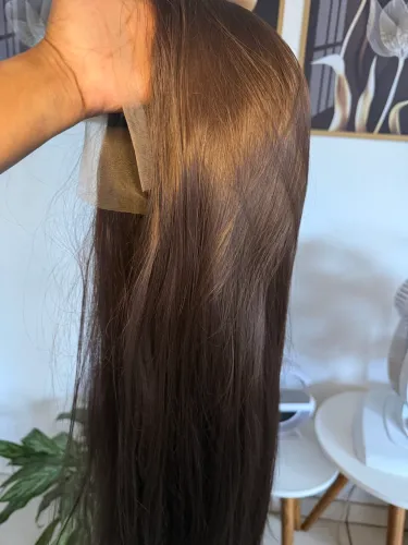 Front face bio fibra, 60 cm, idêntico ao cabelo humano. 