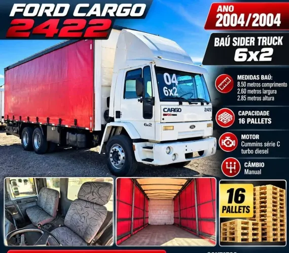 Caminhão Ford cargo 2422 sider truk