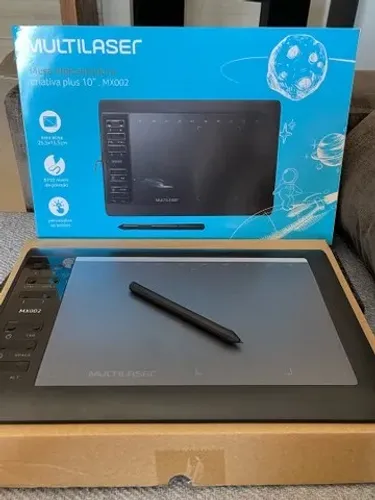Mesa Digitalizadora Multilaser Creative Plus 10? MX002 - Pouco Uso!