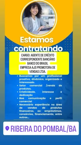 Agente de Crédito- Correspondente Bancário exclusivo Banco do Brasil