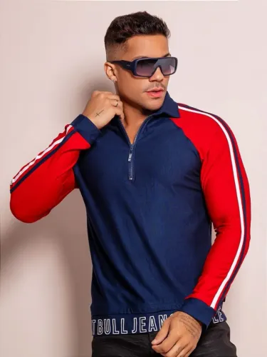 Camiseta Gola Polo Manga Longa