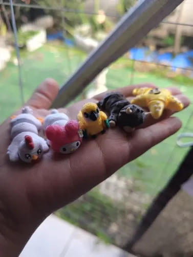 Kit mini animais articulados em 3D