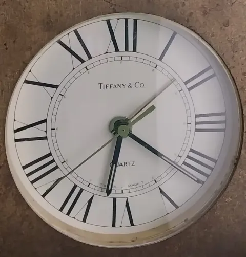 Relógio Tifaany & Co. - Original - Vintage de mesa - Anos 70\80