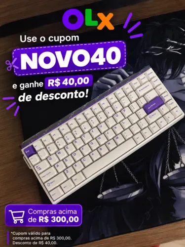 Teclado Gamer Magnetico Aula Hero 84he 75% 128k 8khz RT SNAPKEY SOCD rgb