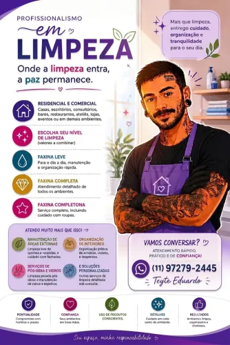     Faxina Residencial e Comercial | Atendimento em SP ?