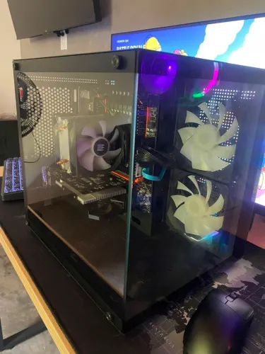 Pc xeon e5 2680 v4, 16gb ddr4 com gabinete aquário