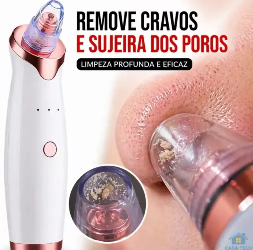 Removedor sucção elétrico de cravos e espinhas