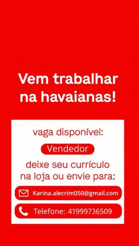 Vaga vendedor