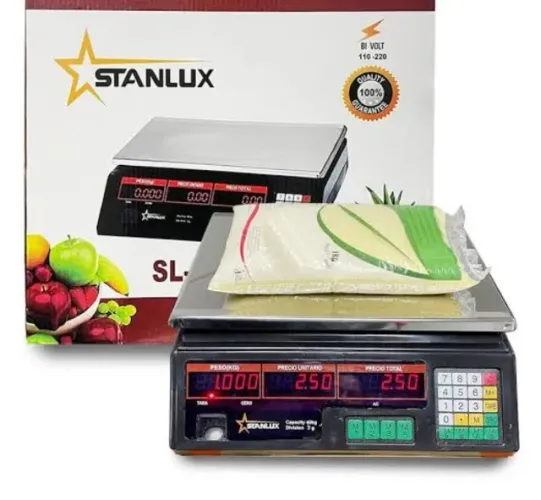 Balança digital 40kg para uso em comércios Luizawu eletrônica novas garantia de 6 meses