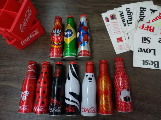 Lote garrafinhas da copa do mundo da coca cola