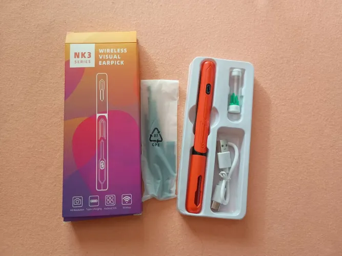 Câmera Ouvido Remoção de Cera + Acessórios